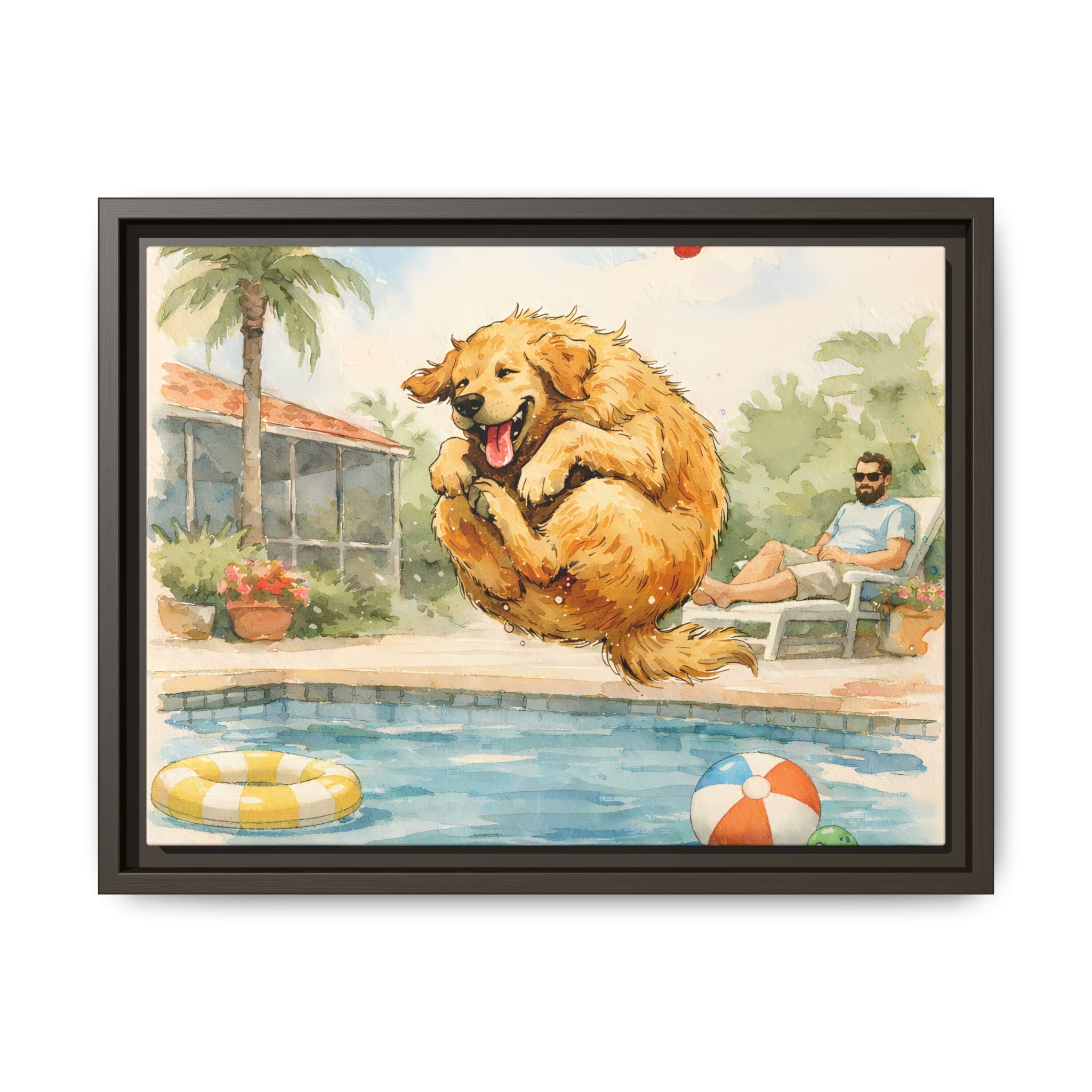 A Good Day - Framed Matte Canvas Print