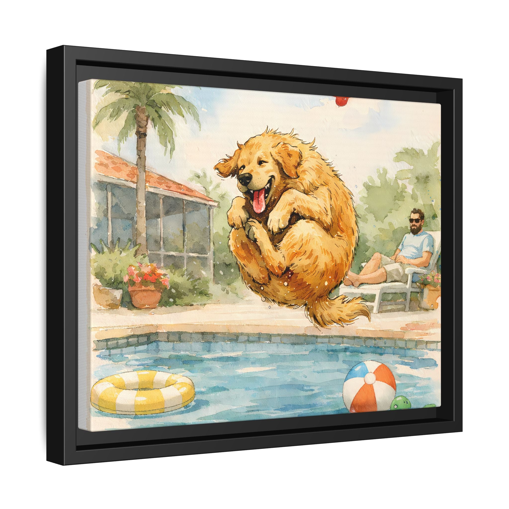 A Good Day - Framed Matte Canvas Print