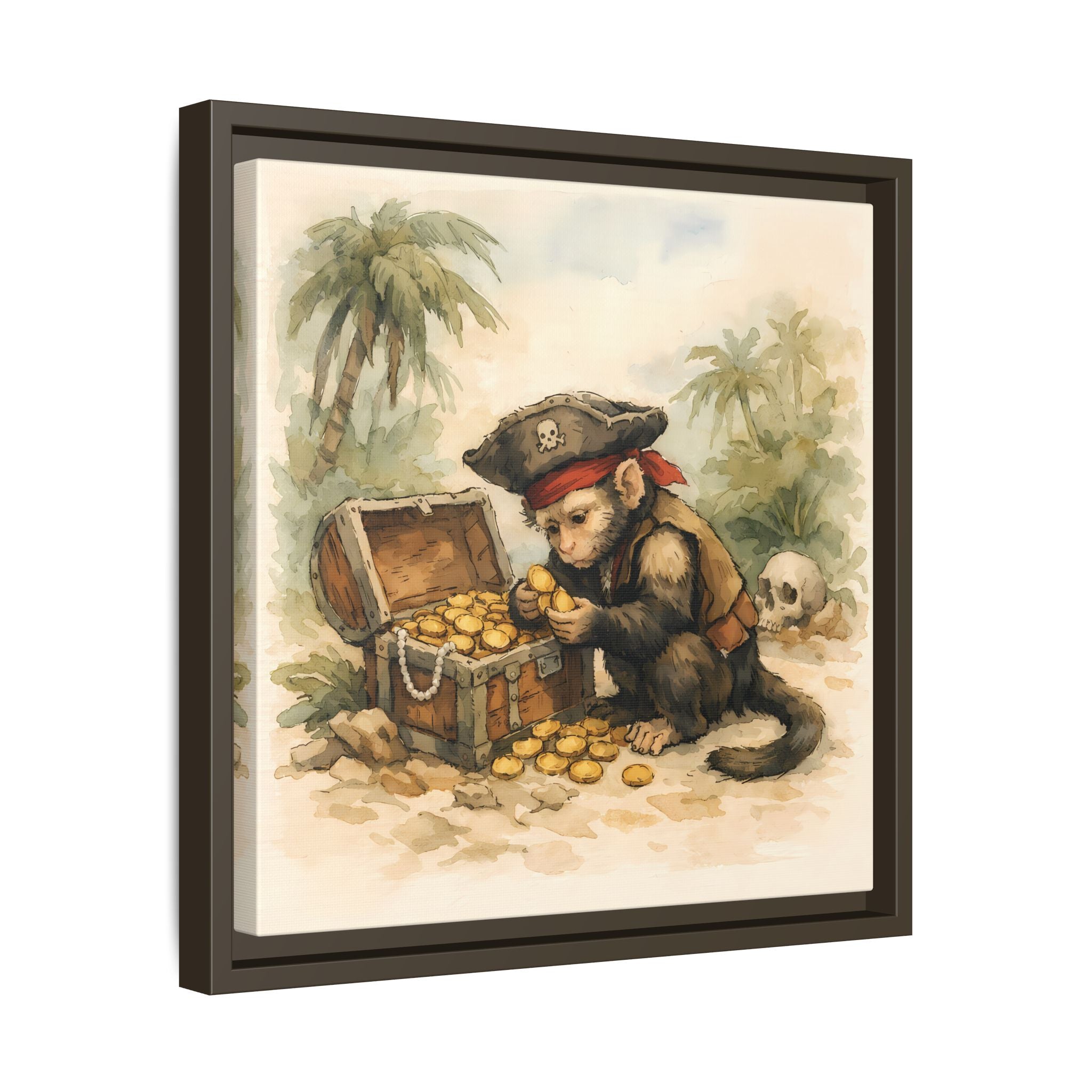Pirate's Best Friend - Framed Matte Canvas Print