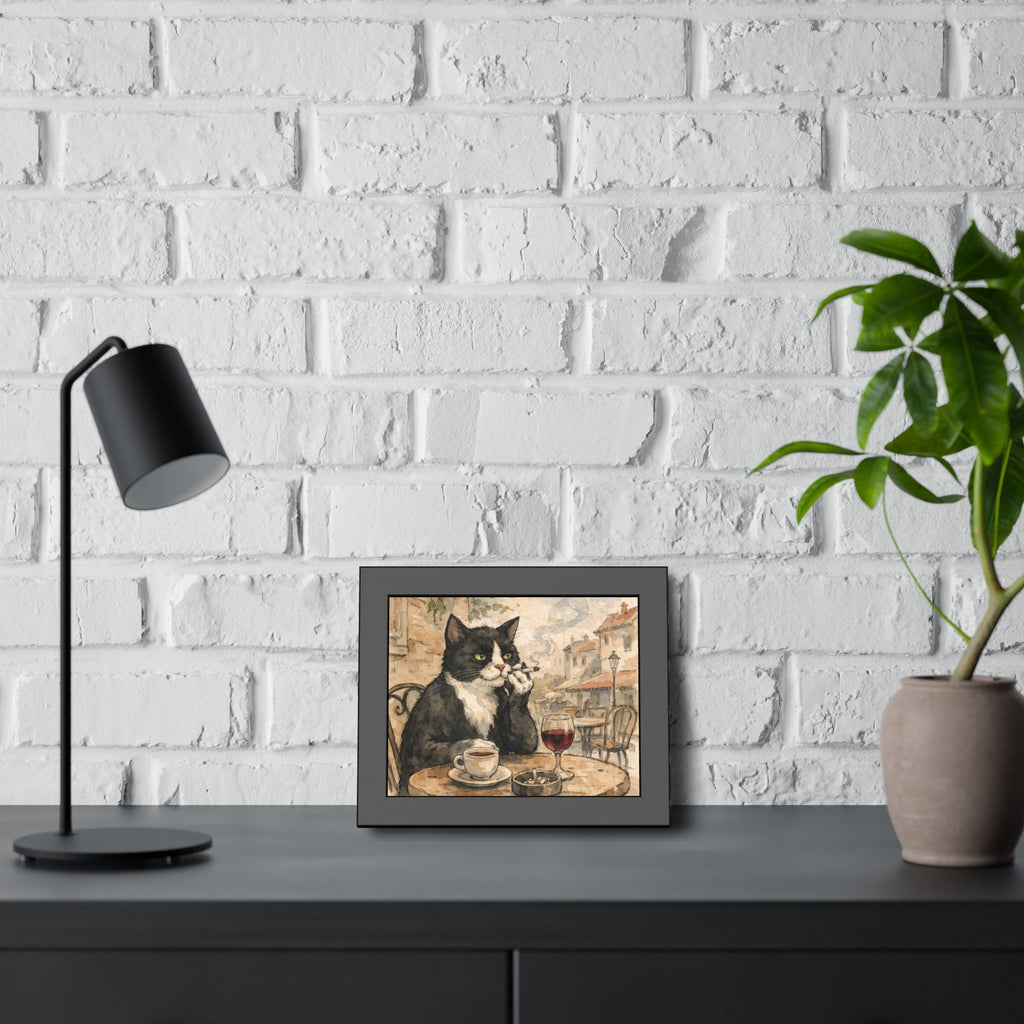 Smoking Tuxedo Café Cat