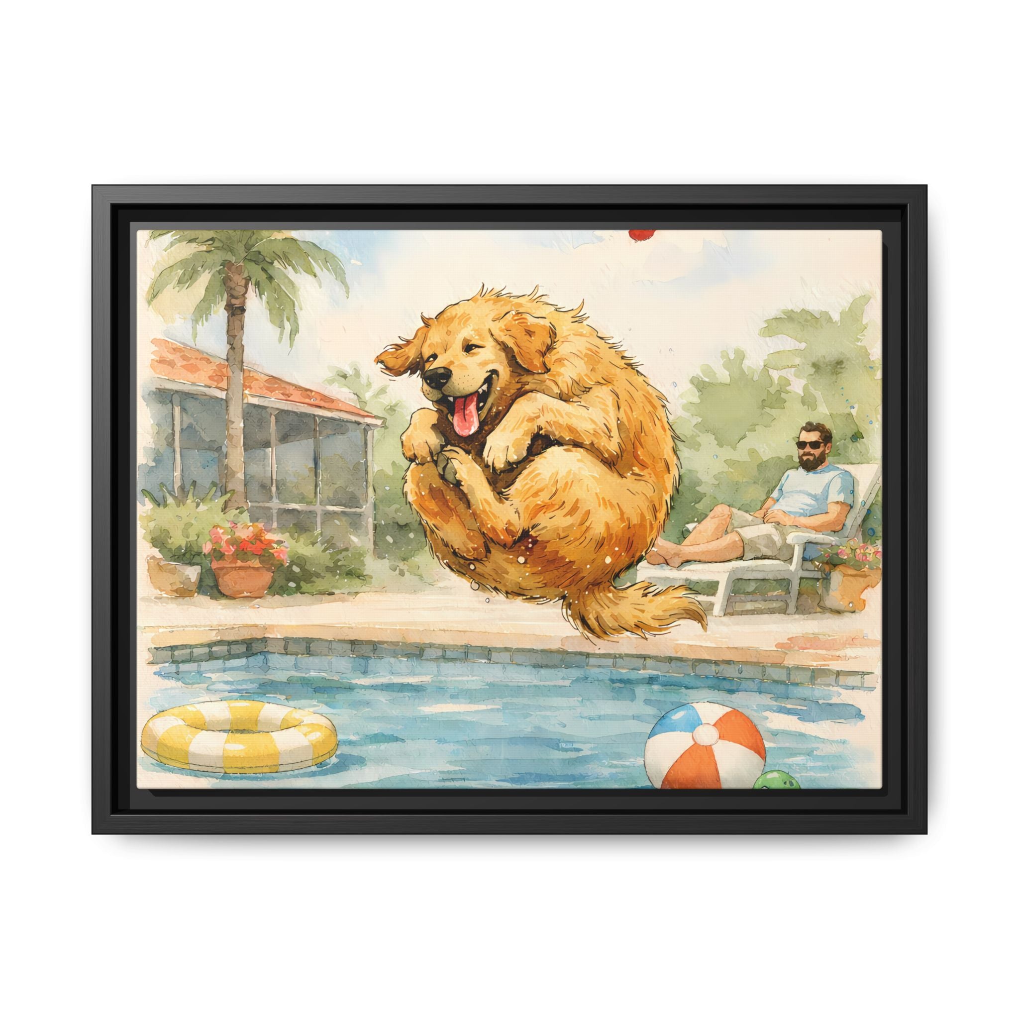 A Good Day - Framed Matte Canvas Print