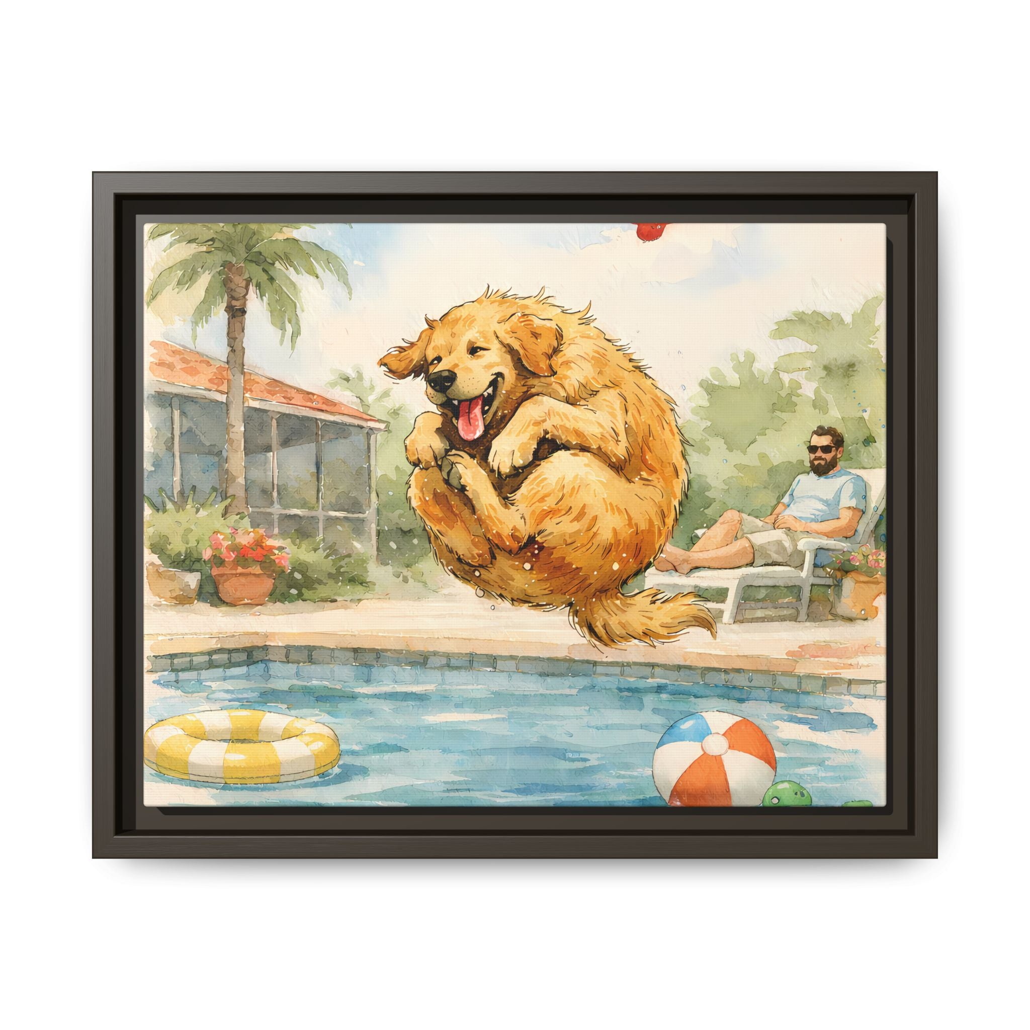 A Good Day - Framed Matte Canvas Print