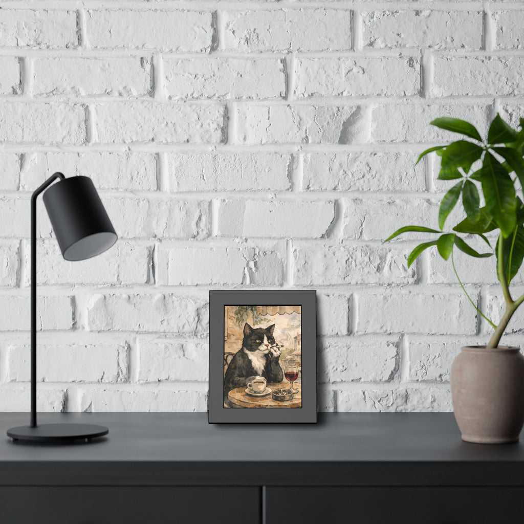 Smoking Tuxedo Café Cat