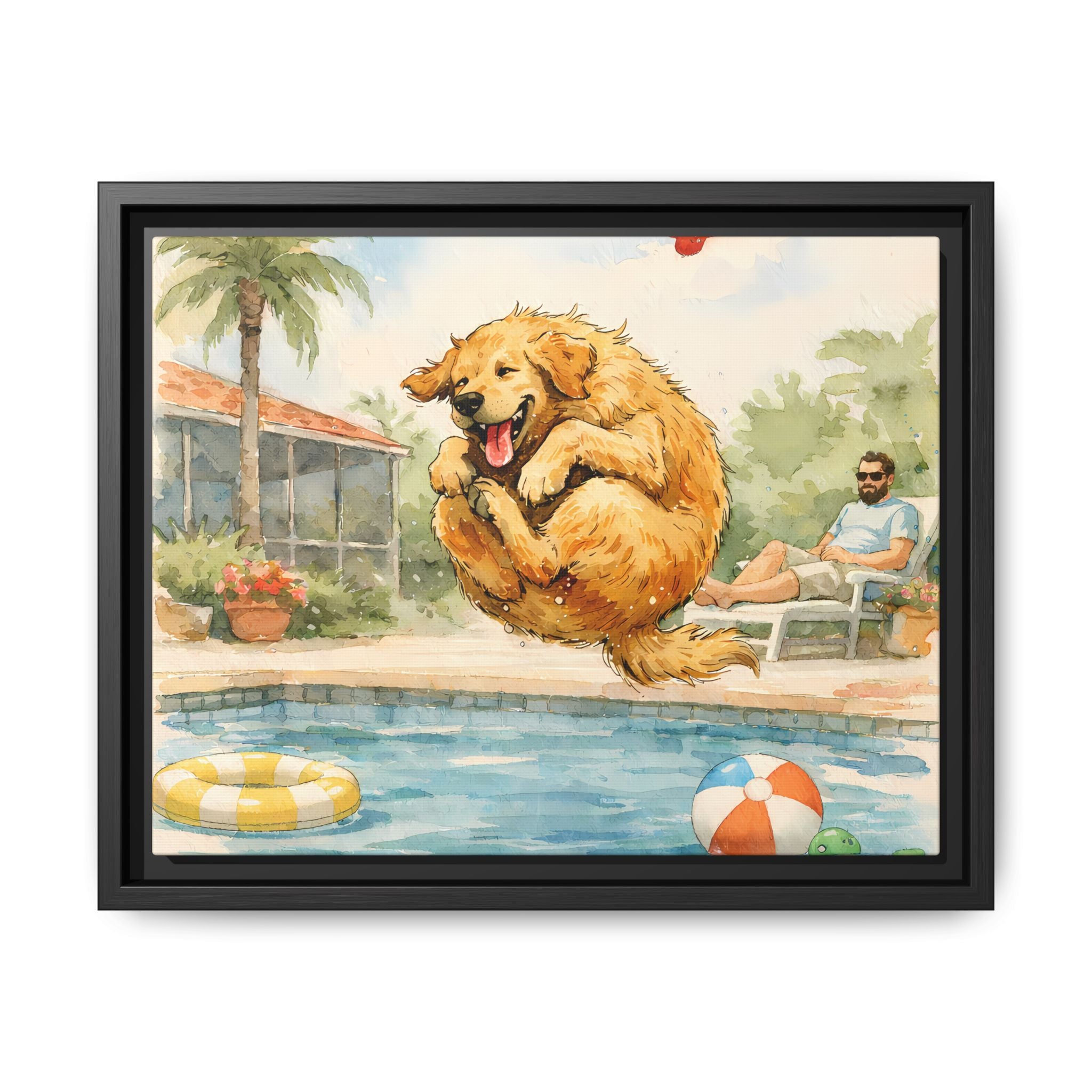 A Good Day - Framed Matte Canvas Print